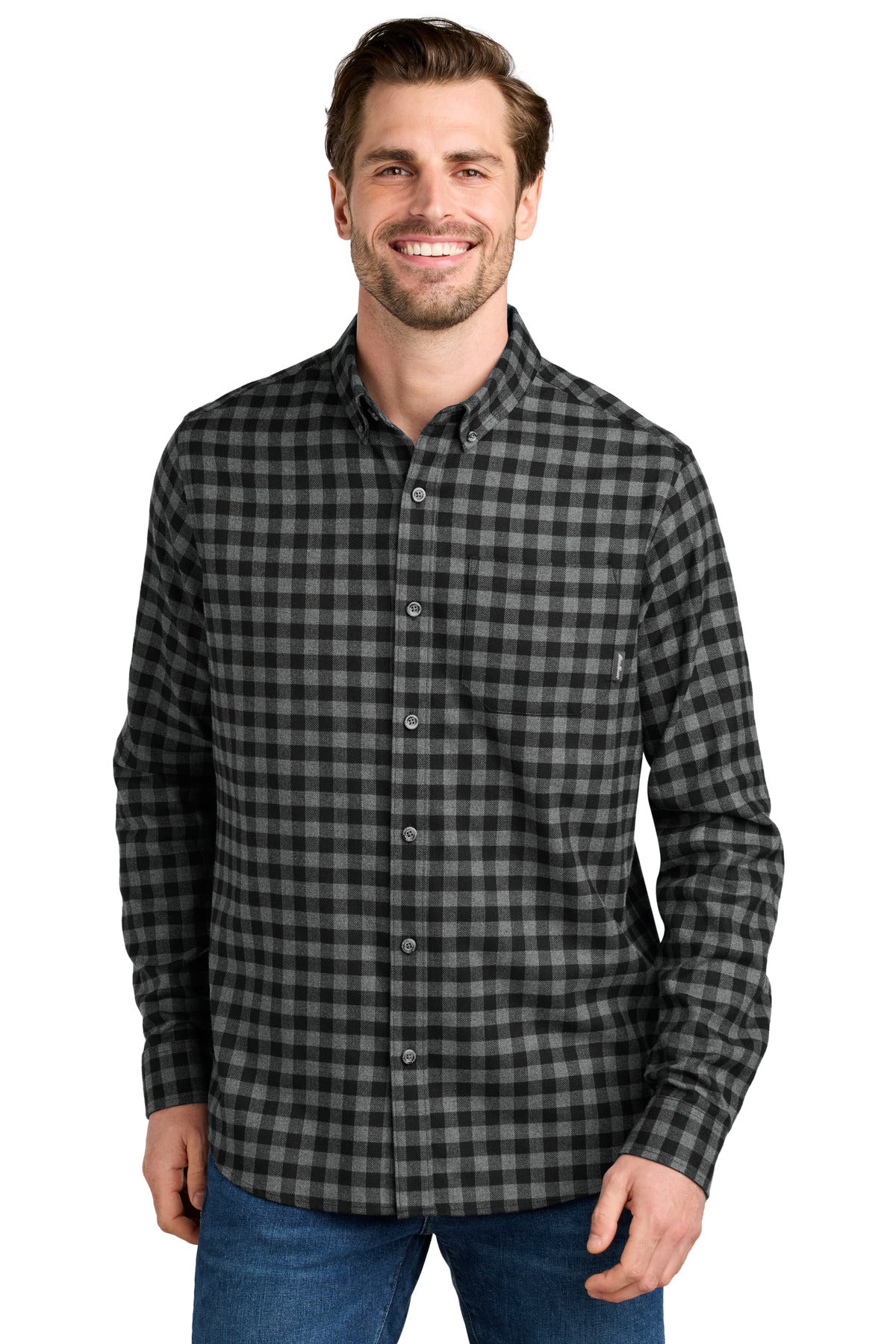 Eddie Bauer Long Sleeve Favorite Flannel Plaid Shirt EB610