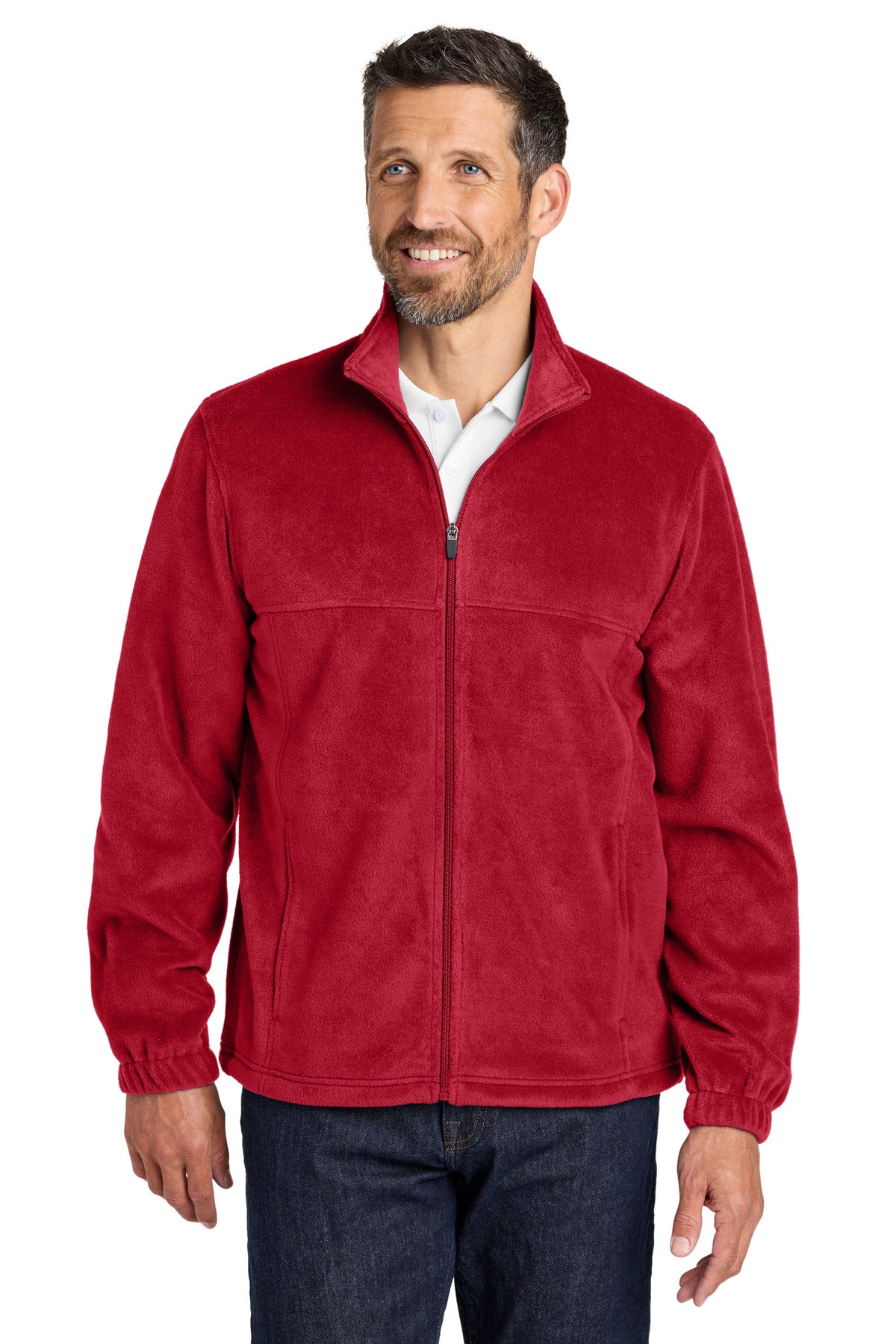 Port Authority Plush Fleece Full-Zip Jacket F190 - EMBROIDERED