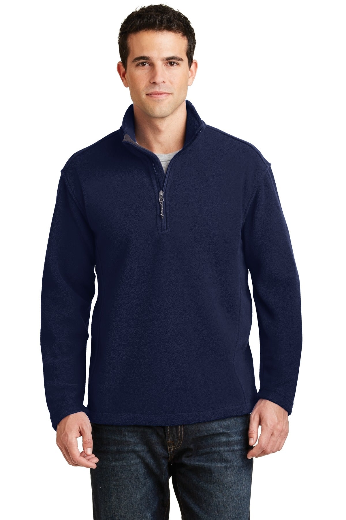 Port Authority Value Fleece 1/4-Zip Pullover. F218 - EMBROIDERED
