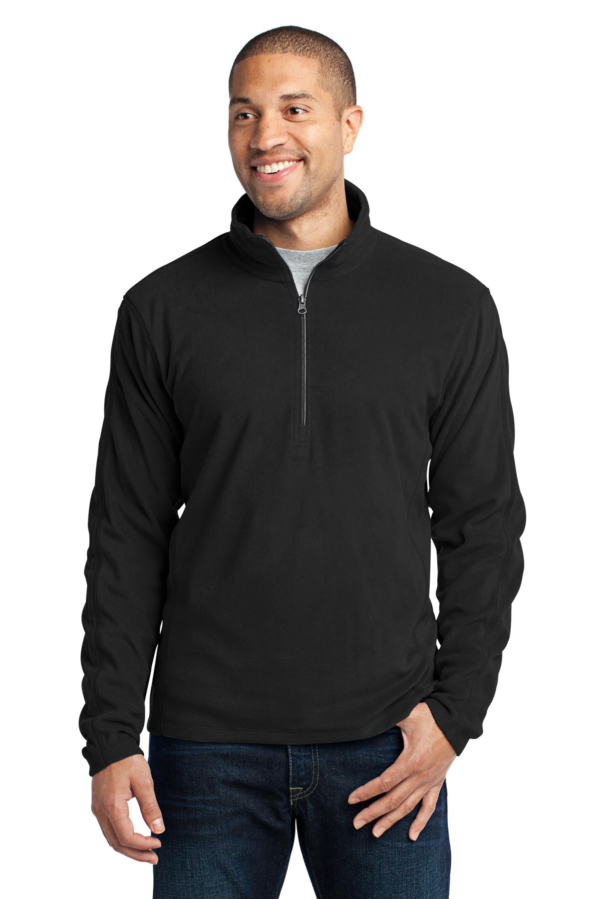 Port Authority Microfleece 1/2-Zip Pullover. F224 - EMBROIDERED