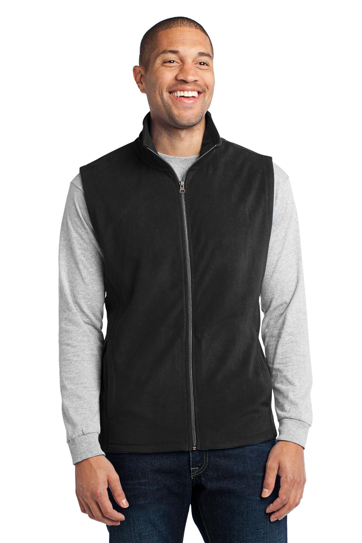 Port Authority Microfleece Vest. F226 - EMBROIDERED