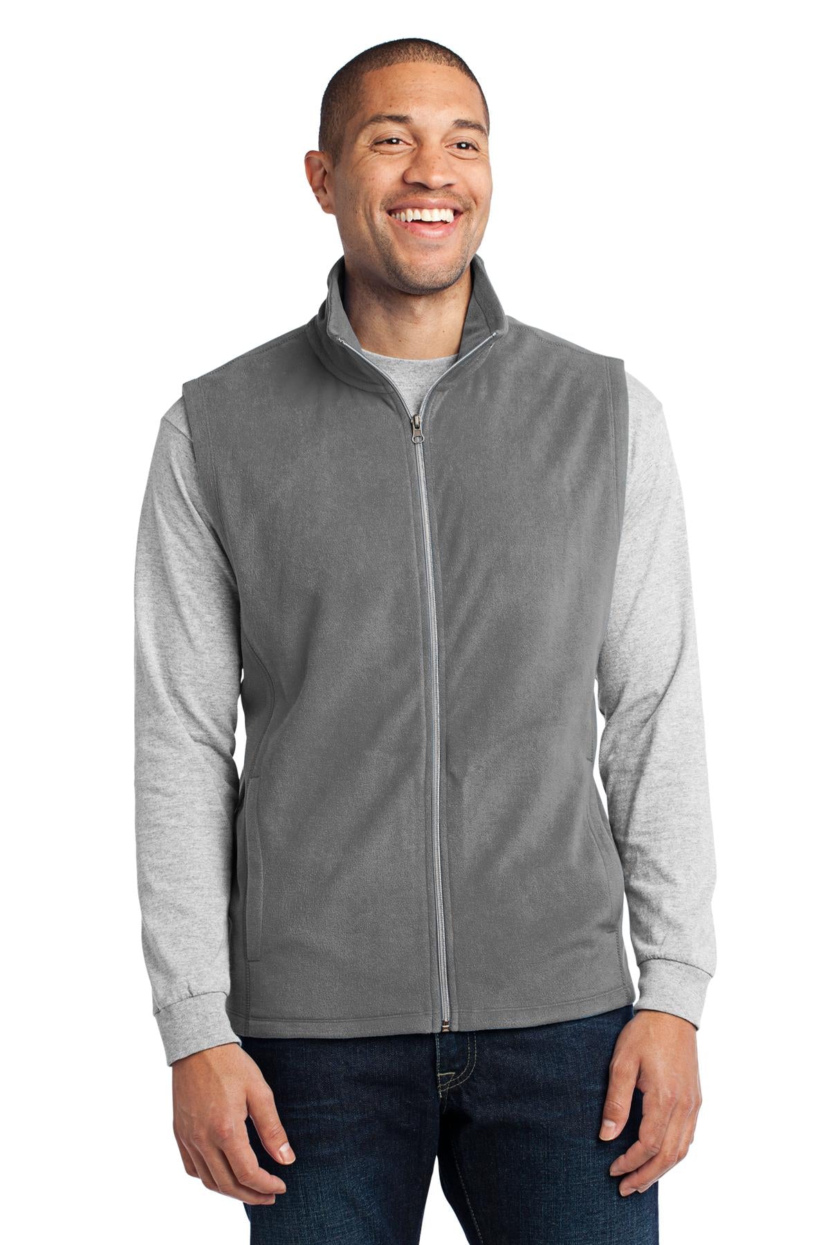 Port Authority Microfleece Vest. F226 - EMBROIDERED