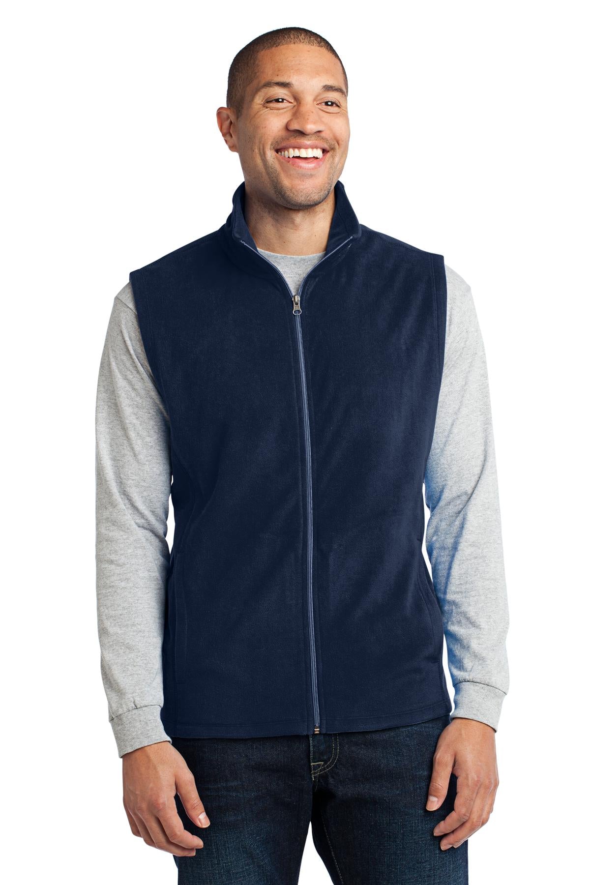 Port Authority Microfleece Vest. F226 - EMBROIDERED