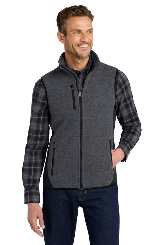 Port Authority R-Tek Pro Fleece Full-Zip Vest. F228 - EMBROIDERED