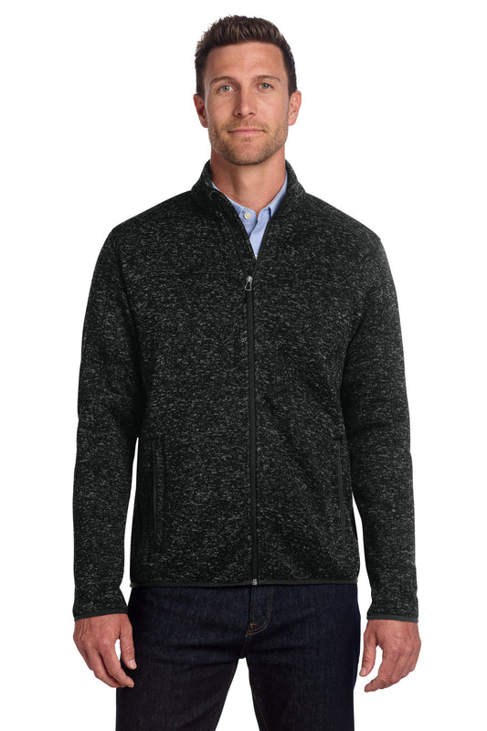 Port Authority Sweater Fleece Jacket. F232 - EMBROIDERED