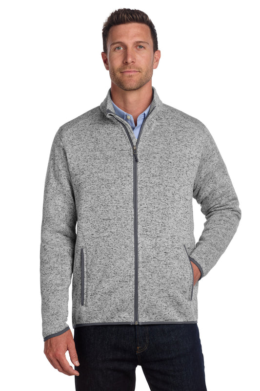Port Authority Sweater Fleece Jacket. F232 - EMBROIDERED