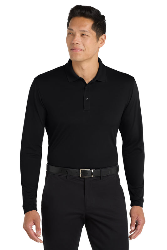 Port Authority  Dry Zone  UV Micro-Mesh Long Sleeve Polo K110LS - EMBROIDERED