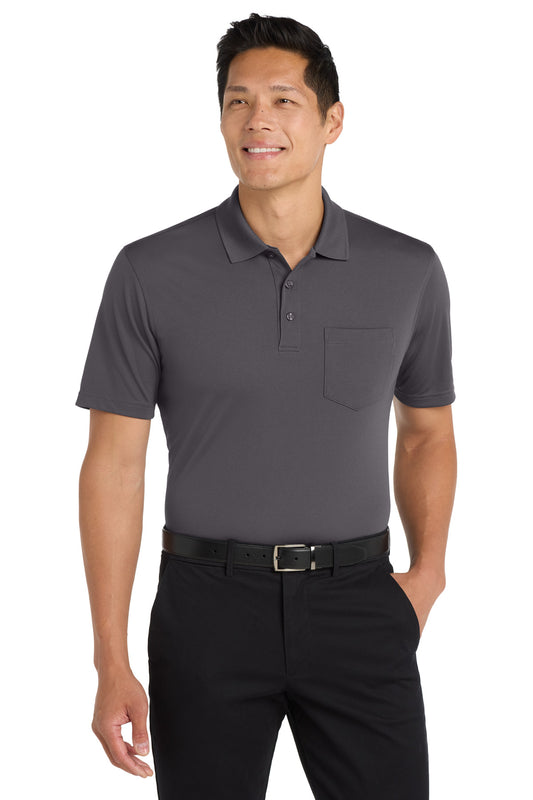 Port Authority Dry Zone UV Micro-Mesh Pocket Polo. K110P - EMBROIDERED