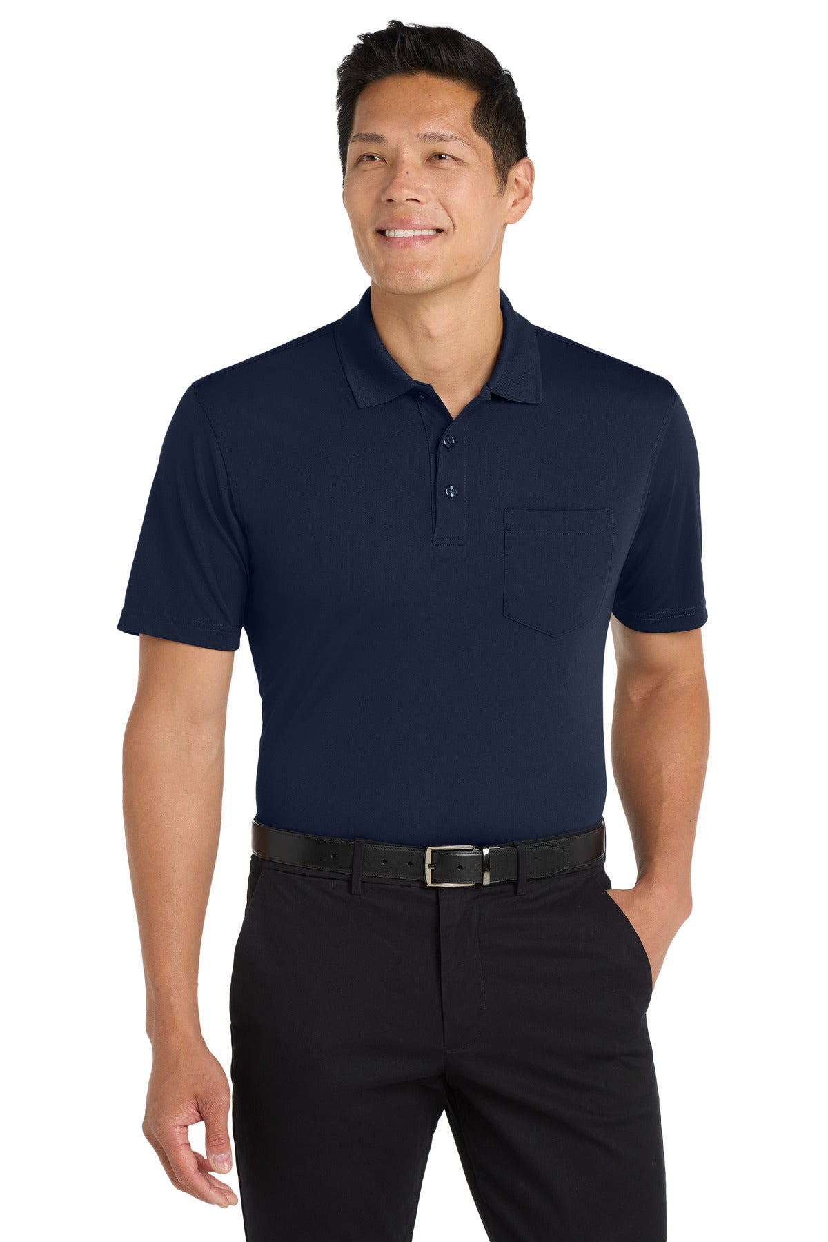 Port Authority Dry Zone UV Micro-Mesh Pocket Polo. K110P - EMBROIDERED