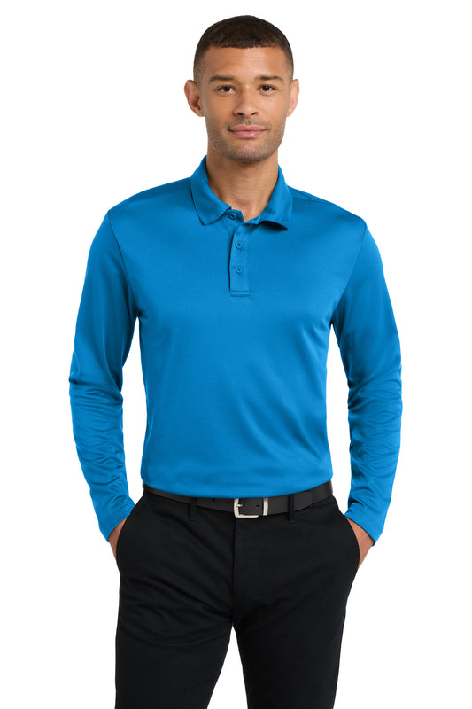 Port Authority Silk Touch‚ Performance Long Sleeve Polo. K540LS - EMBROIDERED
