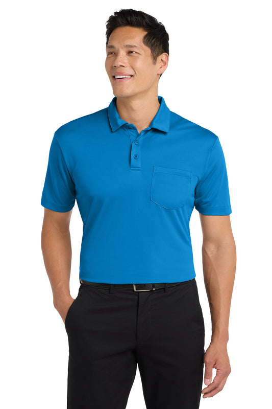Port Authority Silk Touch‚ Performance Pocket Polo. K540P - EMBROIDERED