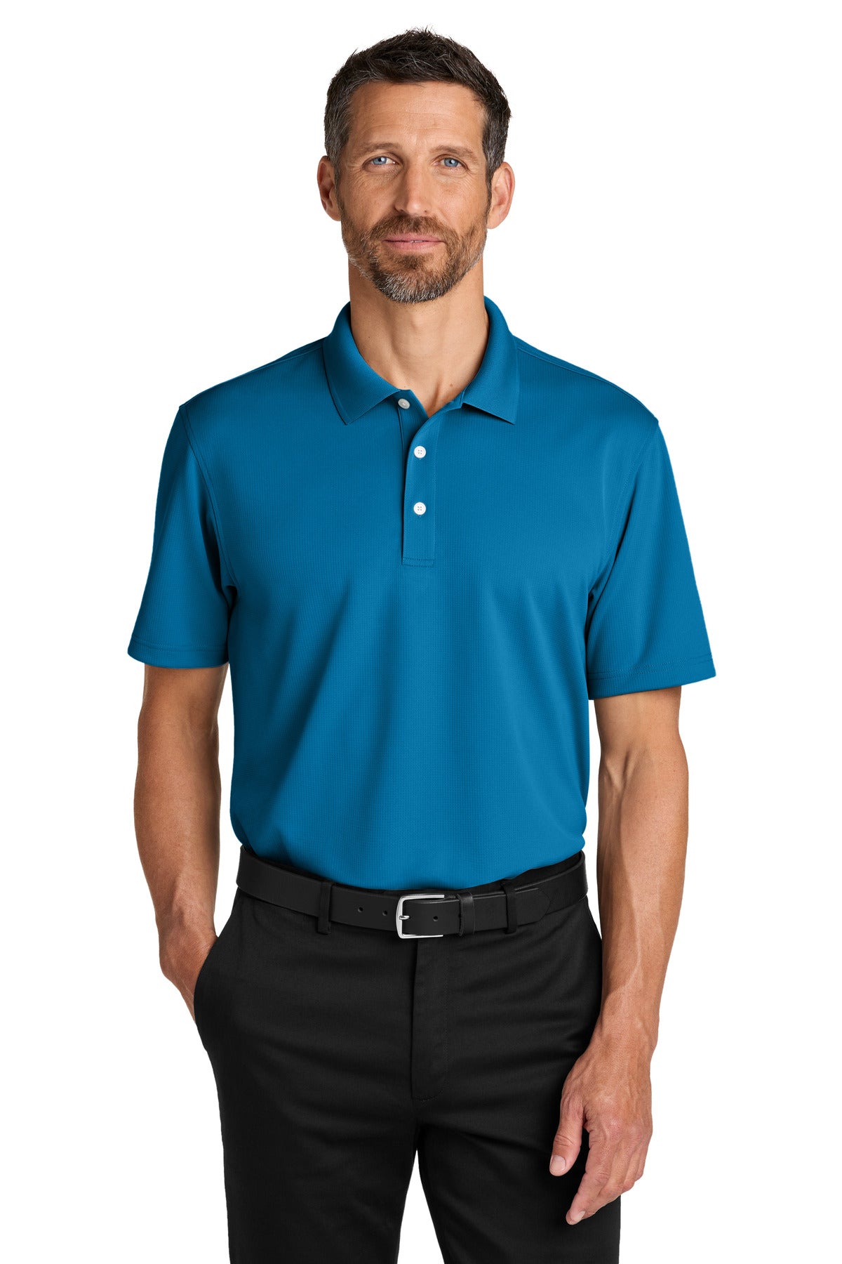 Port Authority Dry Zone Stain-Release Grid Polo K845 - EMBROIDERED