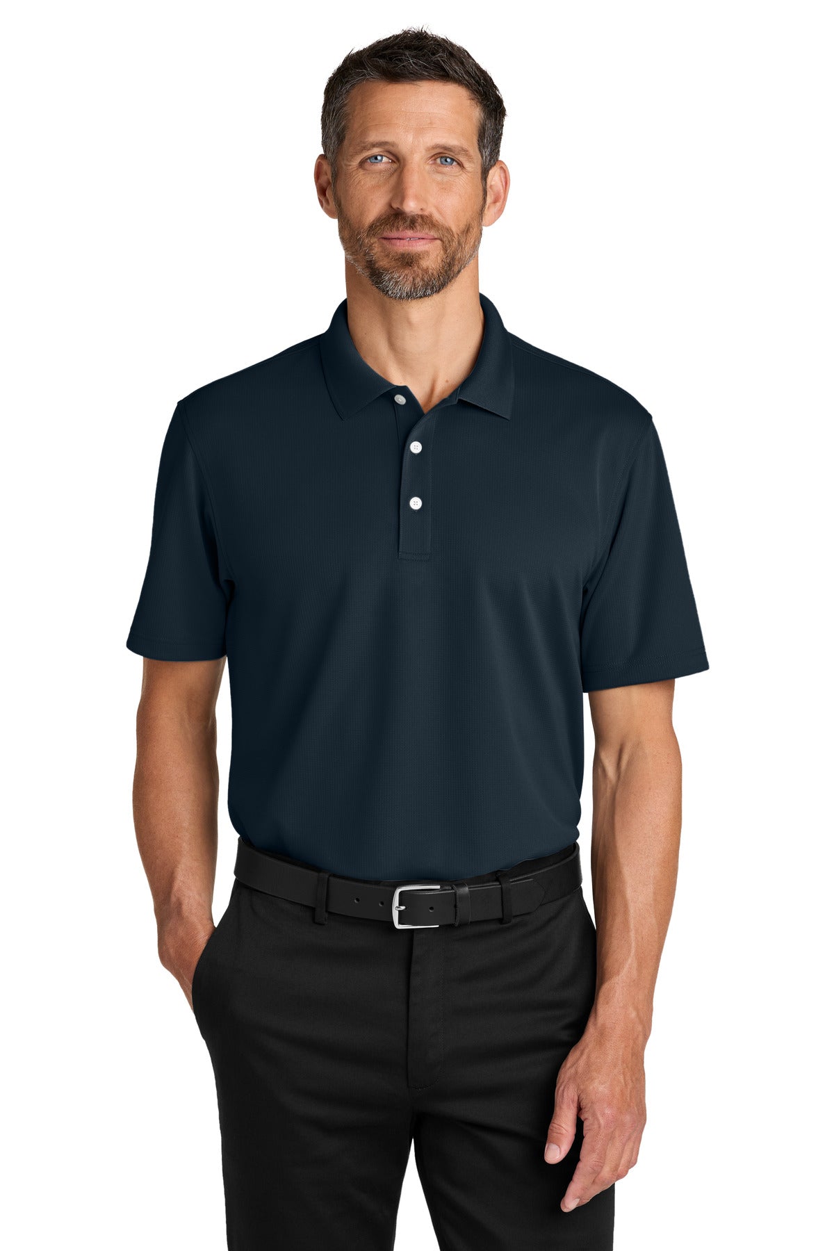 Port Authority Dry Zone Stain-Release Grid Polo K845 - EMBROIDERED
