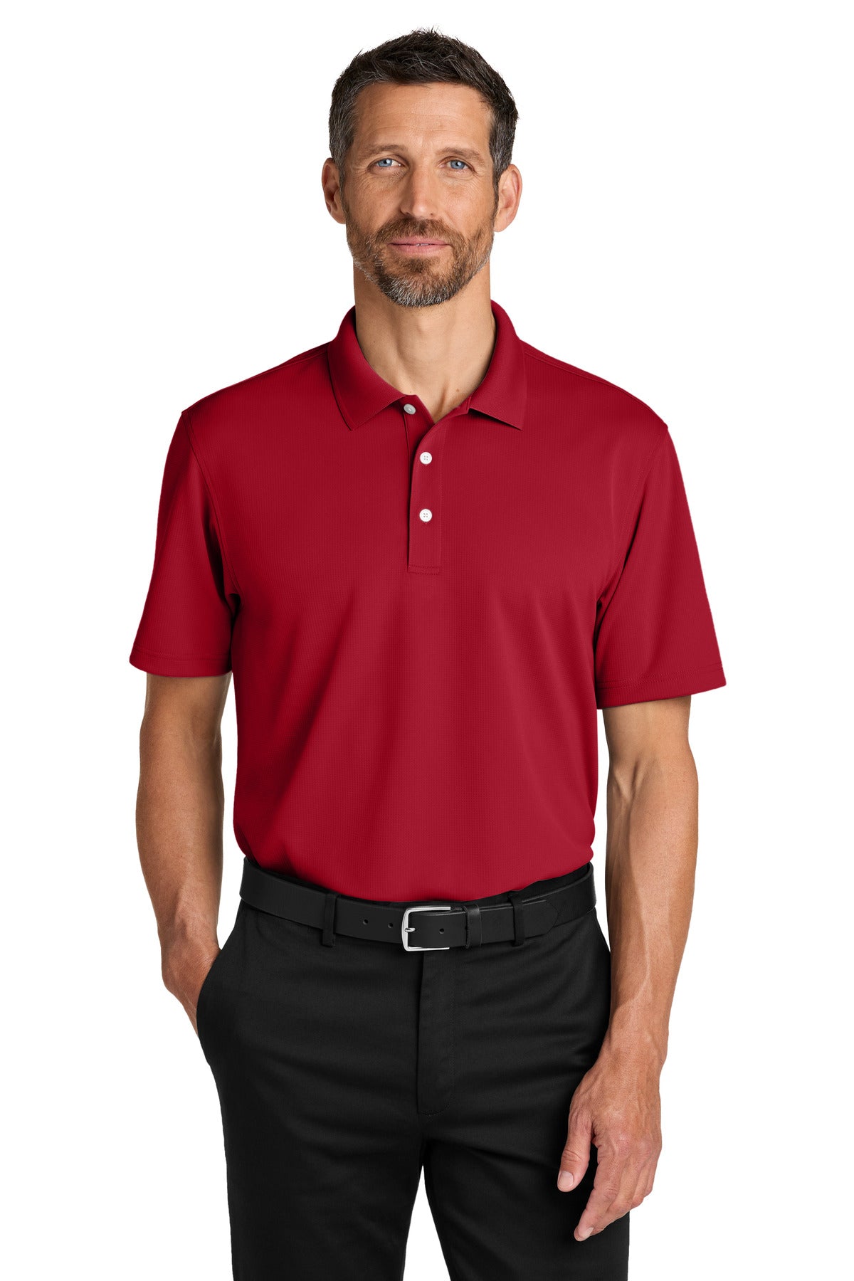 Port Authority Dry Zone Stain-Release Grid Polo K845 - EMBROIDERED