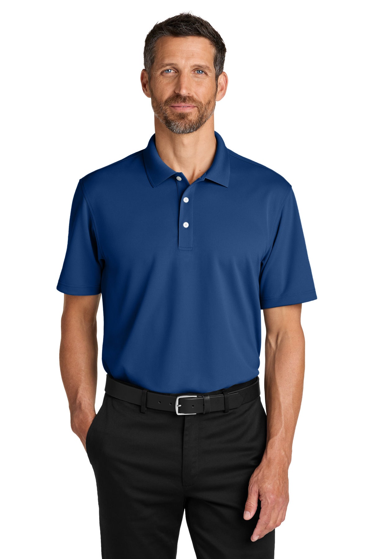 Port Authority Dry Zone Stain-Release Grid Polo K845 - EMBROIDERED