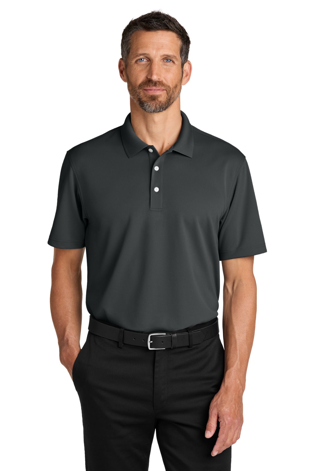 Port Authority Dry Zone Stain-Release Grid Polo K845 - EMBROIDERED