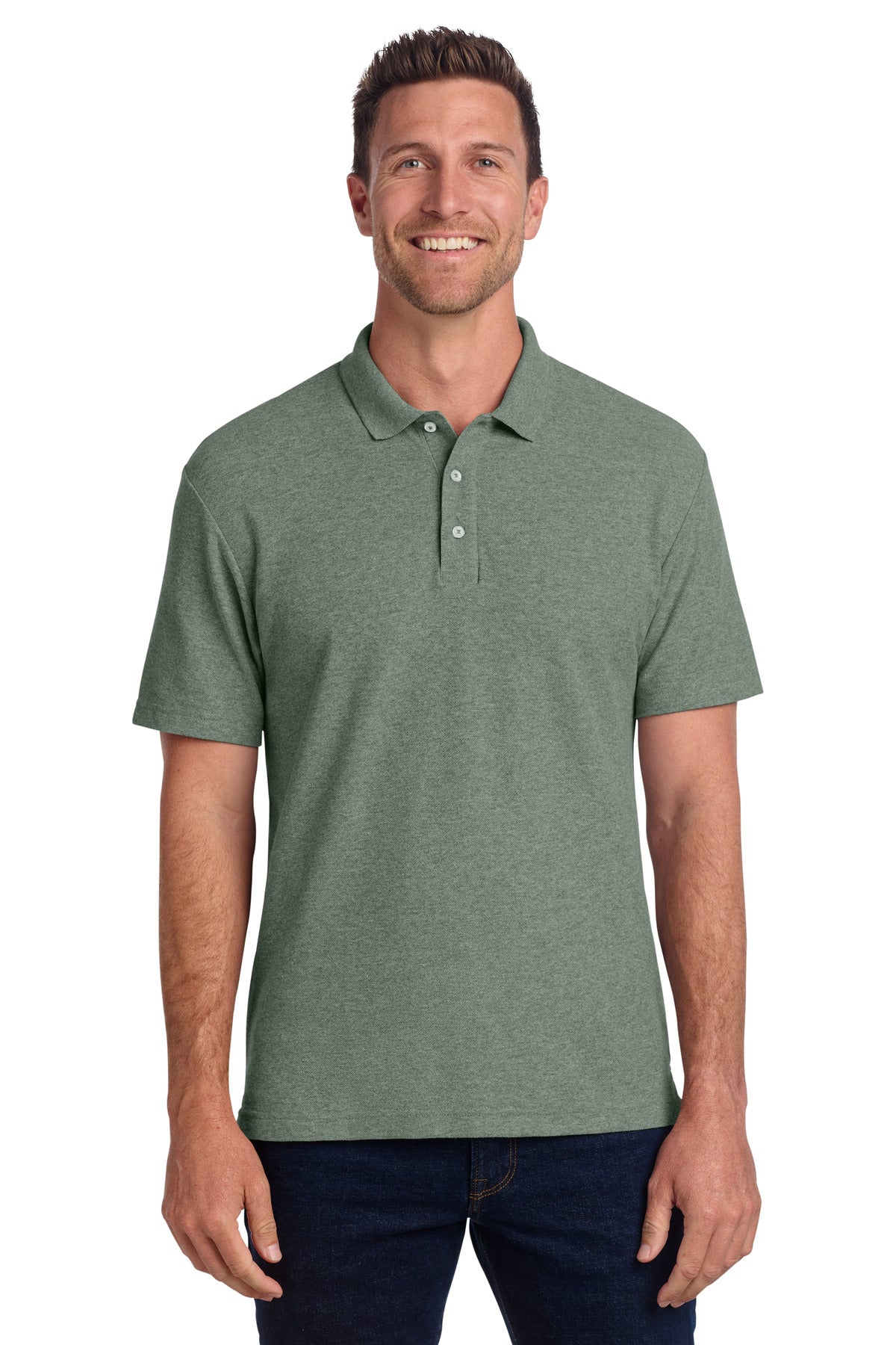 Port Authority C-FREE Cotton Blend Pique Polo K867 - EMBROIDERED