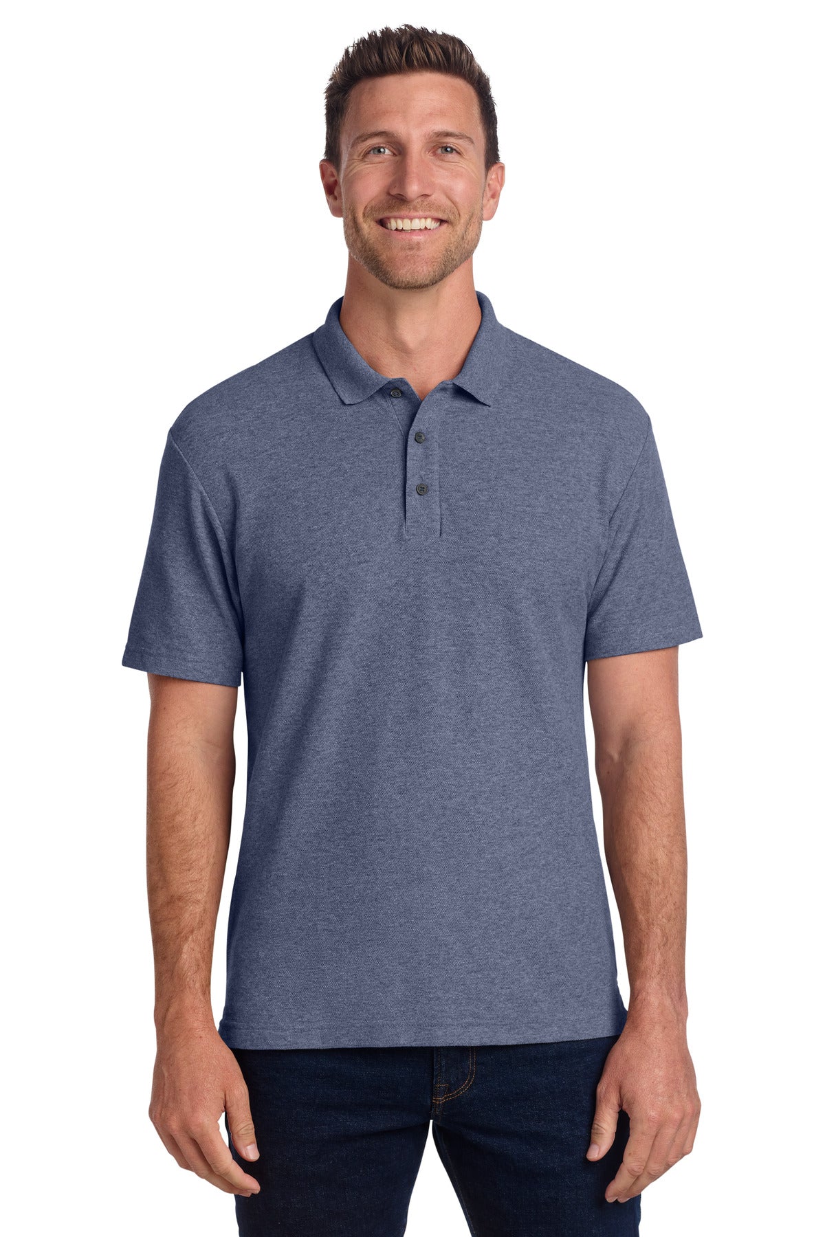 Port Authority C-FREE Cotton Blend Pique Polo K867 - EMBROIDERED