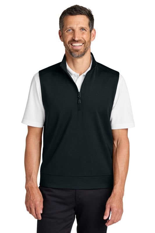 Port Authority C-FREE Double Knit 1/4-Zip Vest K880V - EMBROIDERED