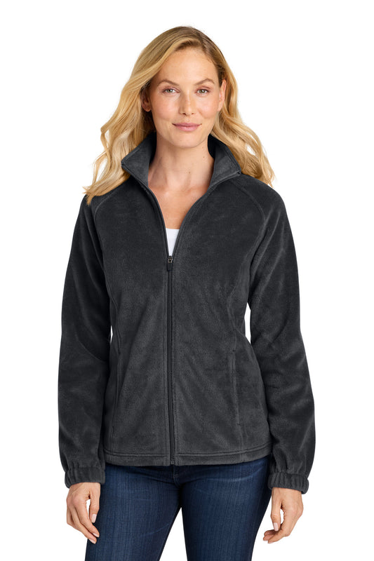 Port Authority Women's Plush Fleece Full-Zip Jacket L190 - EMBROIDERED