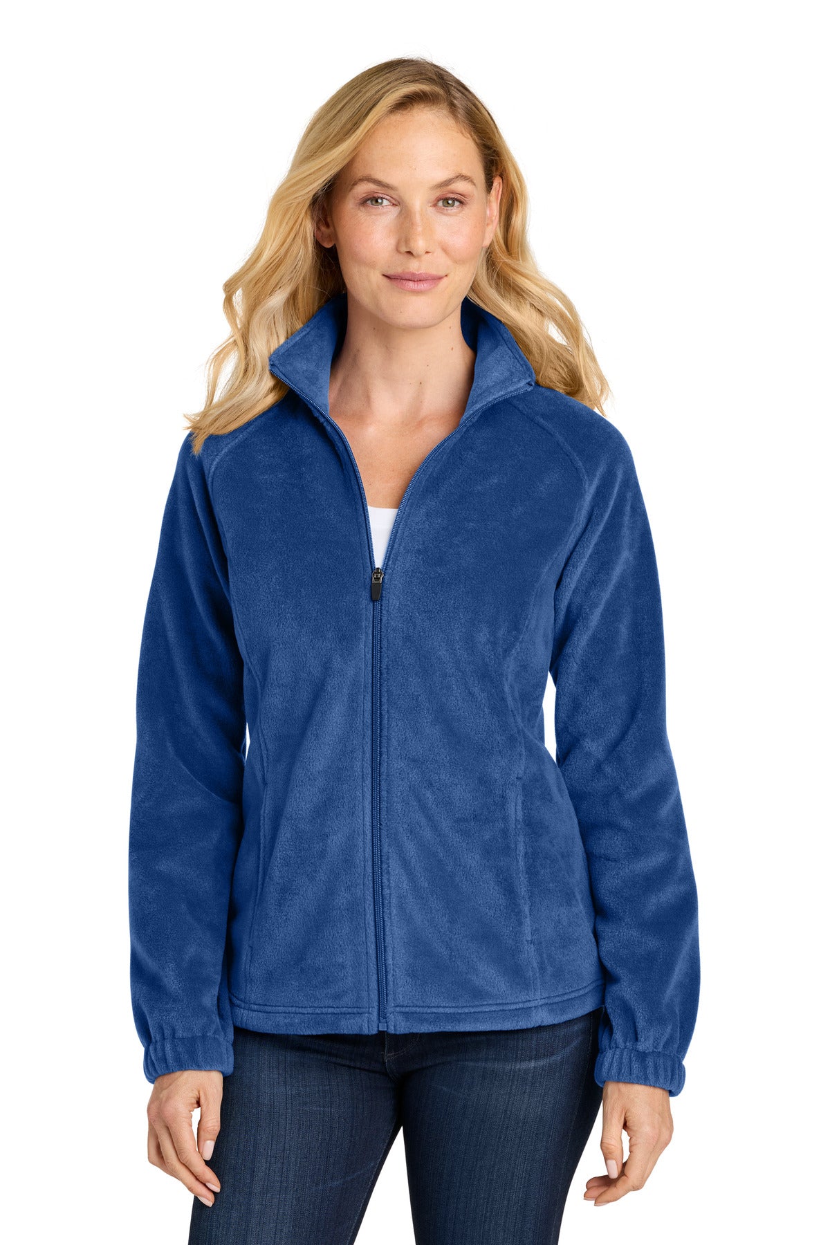 Port Authority Women's Plush Fleece Full-Zip Jacket L190 - EMBROIDERED