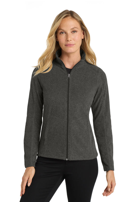 Port Authority Women's Heather Microfleece Full-Zip Jacket. L235 - EMBROIDERED