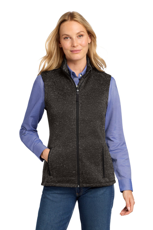 Port Authority  Women's Sweater Fleece Vest L236 - EMBROIDERED