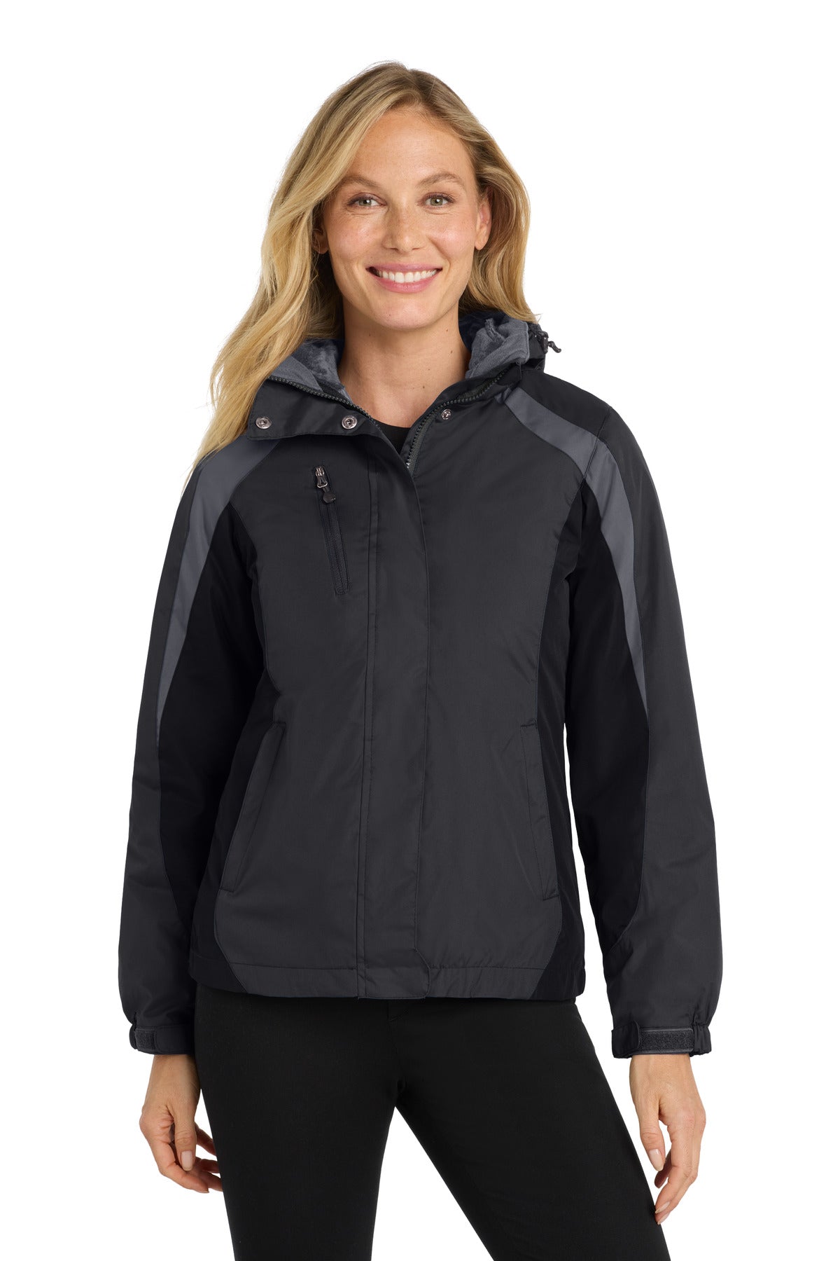 Port Authority Women's Colorblock 3-in-1 Jacket. L321 - EMBROIDERED
