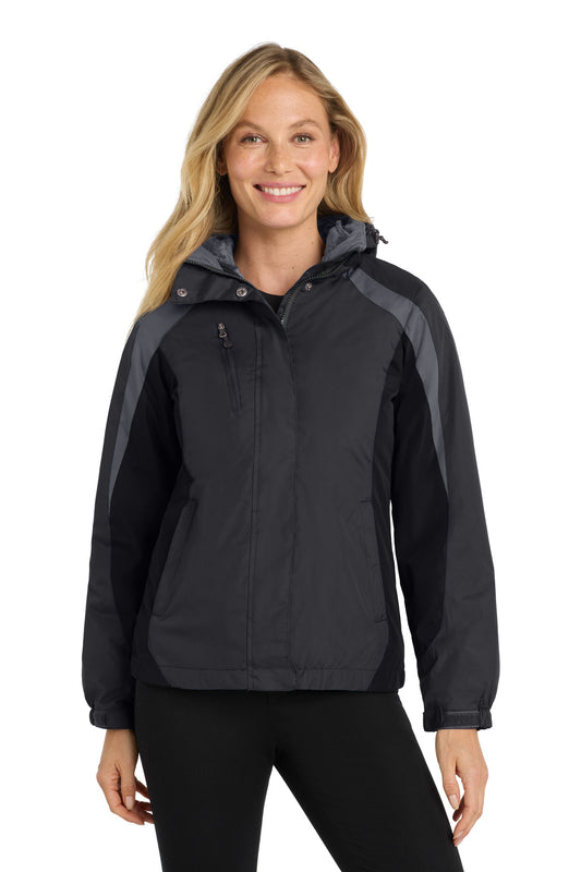 Port Authority Women's Colorblock 3-in-1 Jacket. L321 - EMBROIDERED