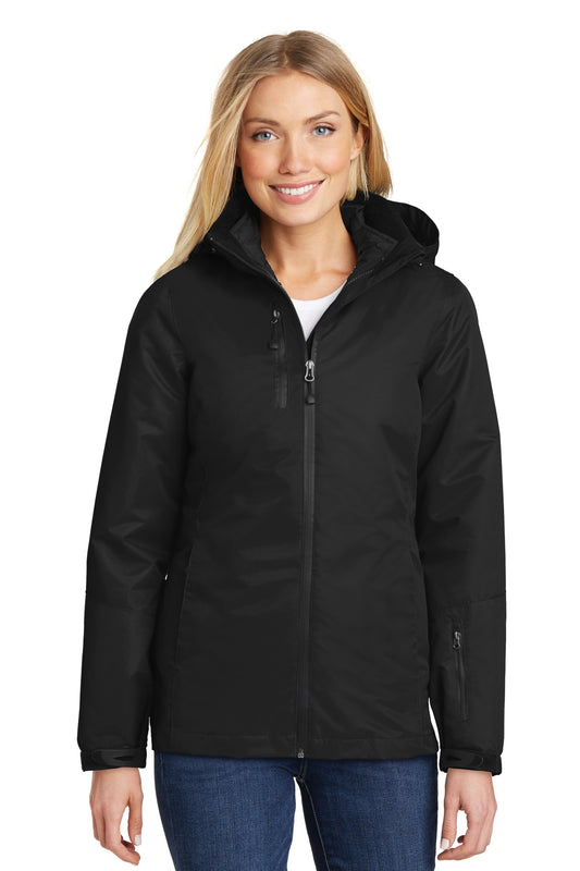 Port Authority Women's Vortex Waterproof 3-in-1 Jacket. L332 - EMBROIDERED