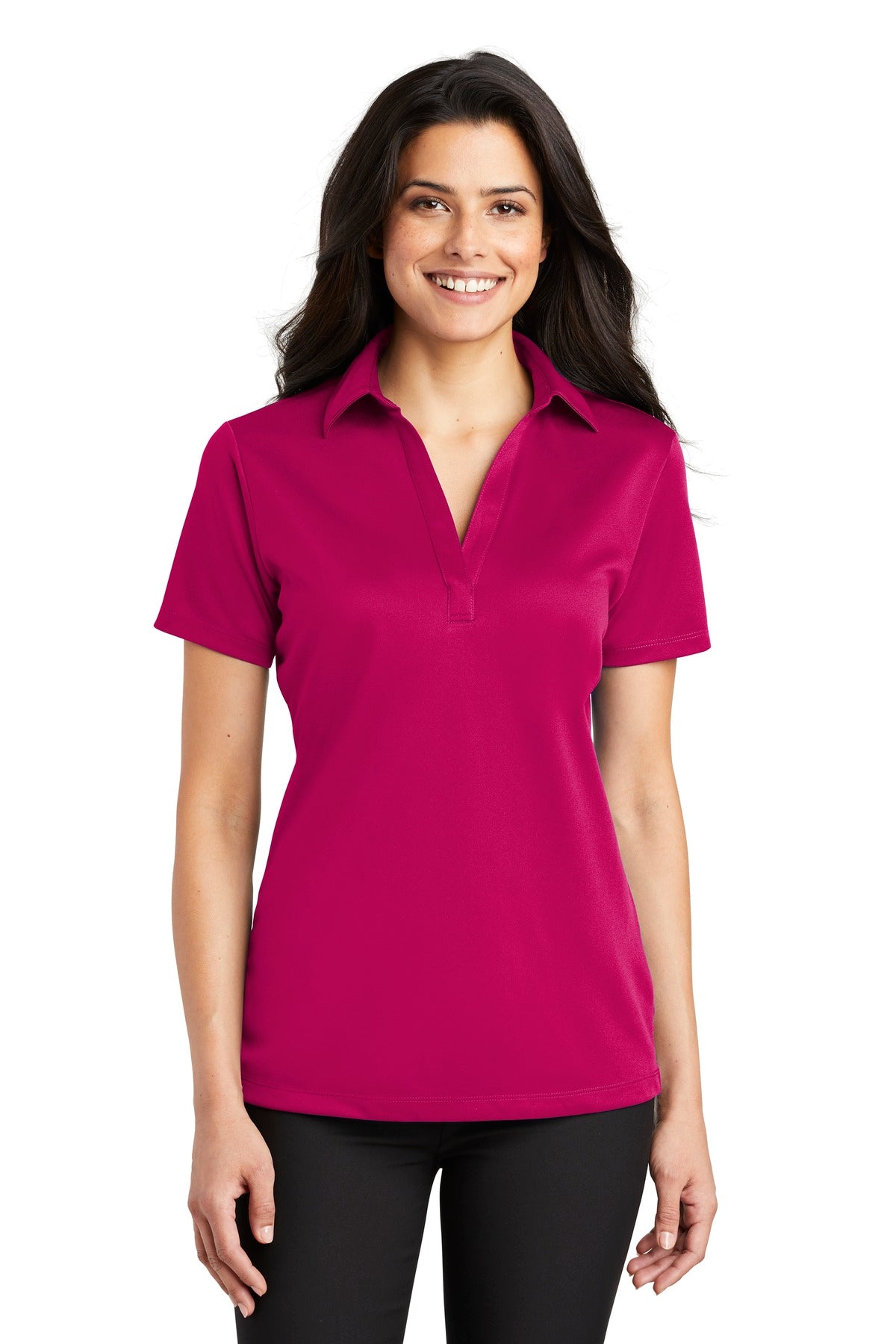 Port Authority Women's Silk Touch‚ Performance Polo. L540 - EMBROIDERED