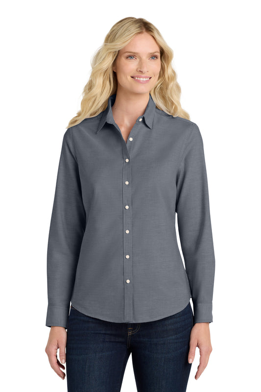 Port Authority Women's SuperPro‚ Oxford Shirt. L658 - EMBROIDERED