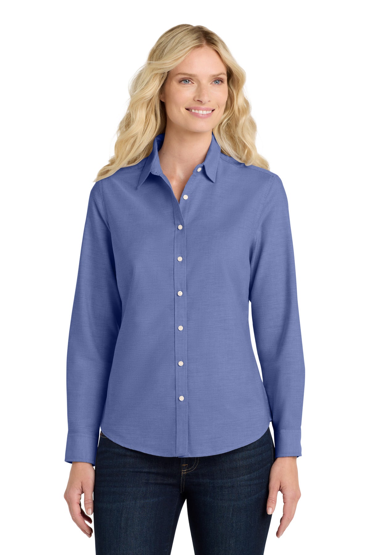 Port Authority Women's SuperPro‚ Oxford Shirt. L658 - EMBROIDERED