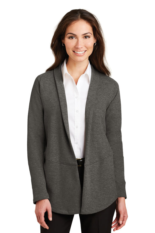 Port Authority Women's Interlock Cardigan. L807 - EMBROIDERED
