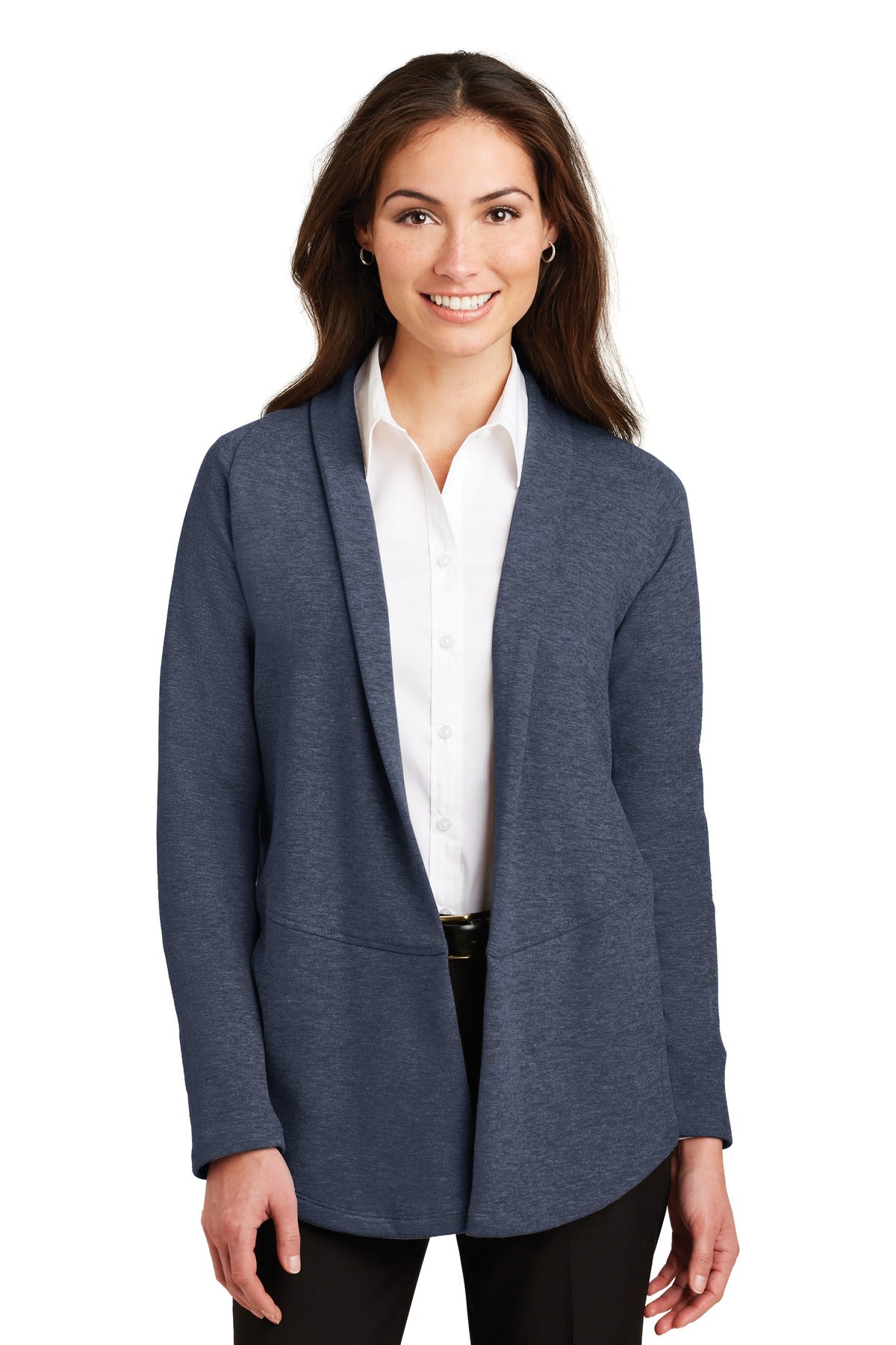 Port Authority Women's Interlock Cardigan. L807 - EMBROIDERED