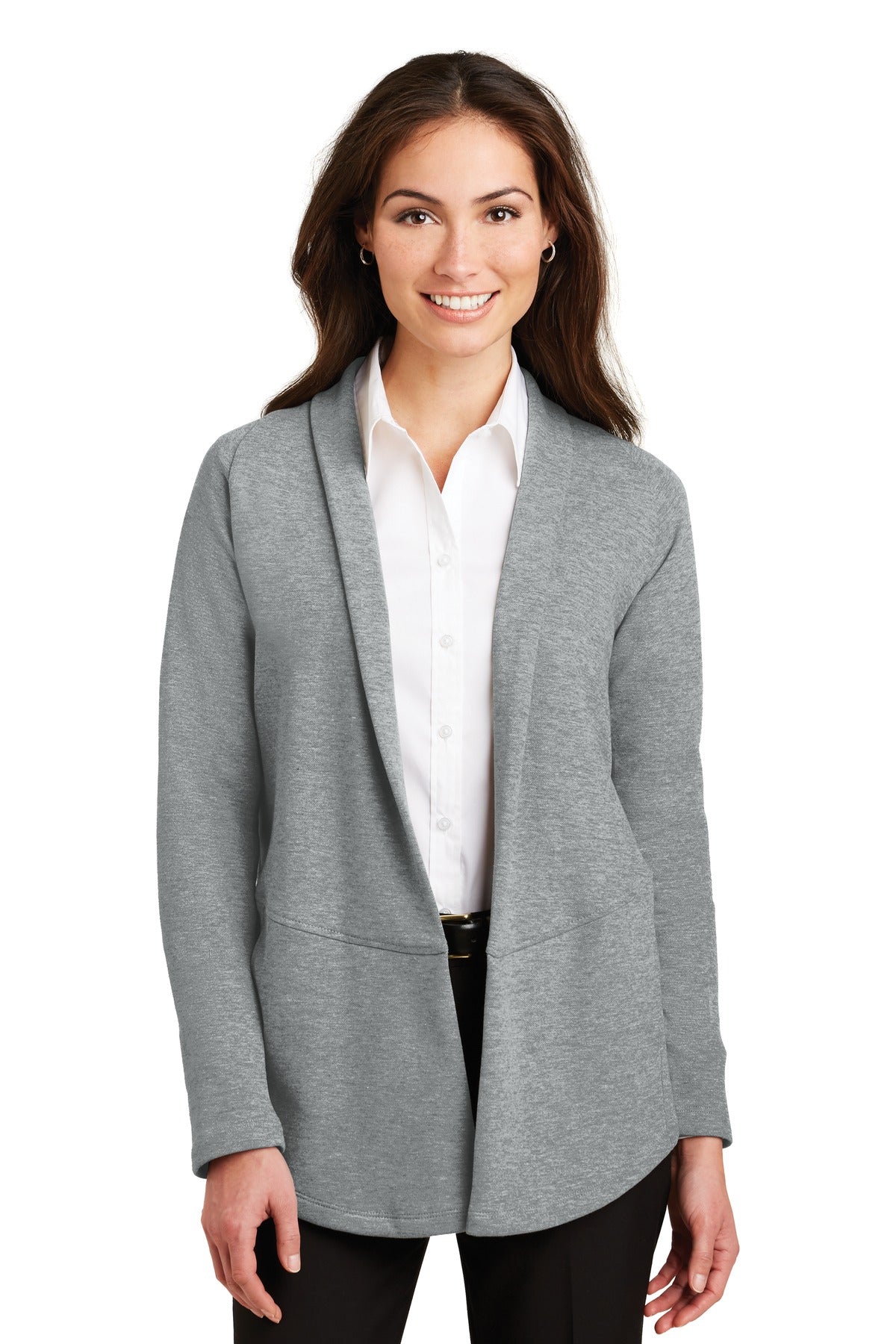 Port Authority Women's Interlock Cardigan. L807 - EMBROIDERED