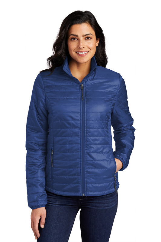 Port Authority Women's Packable Puffy Jacket L850 - EMBROIDERED