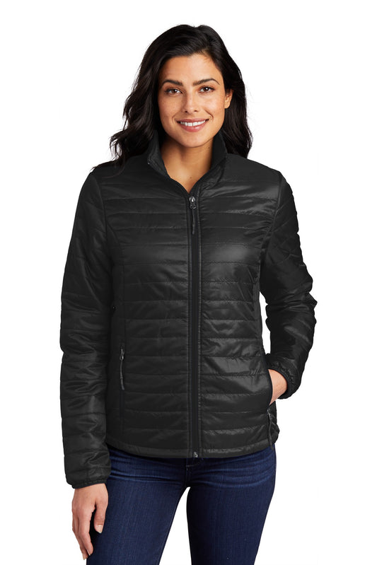 Port Authority Women's Packable Puffy Jacket L850 - EMBROIDERED