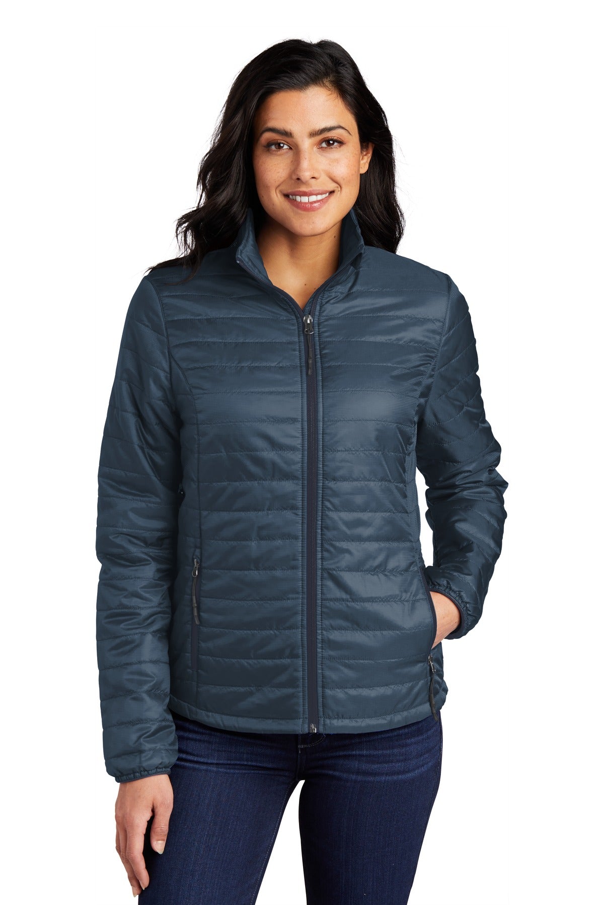 Port Authority Women's Packable Puffy Jacket L850 - EMBROIDERED
