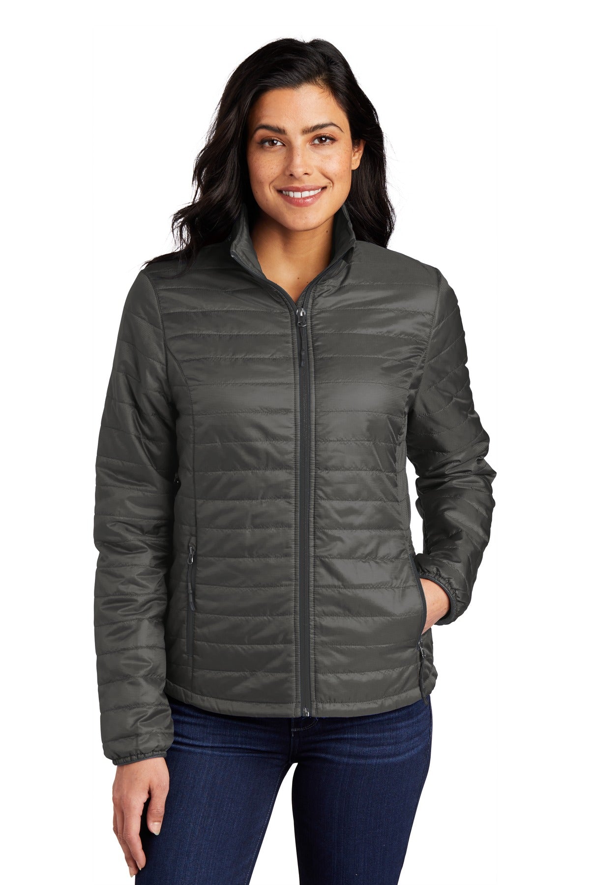 Port Authority Women's Packable Puffy Jacket L850 - EMBROIDERED