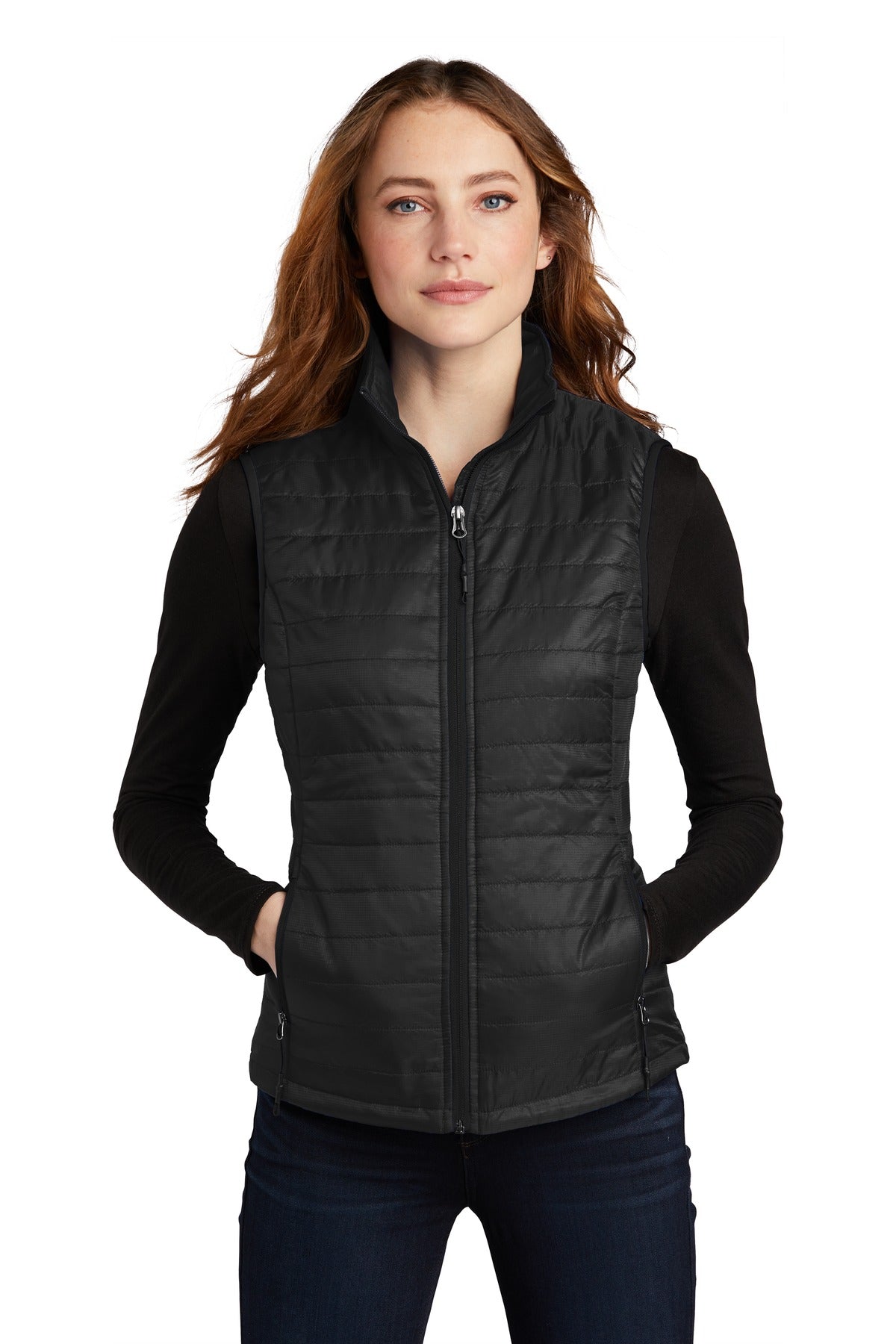 Port Authority  Women's Packable Puffy Vest L851 - EMBROIDERED