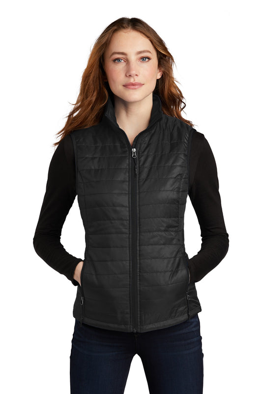 Port Authority  Women's Packable Puffy Vest L851 - EMBROIDERED