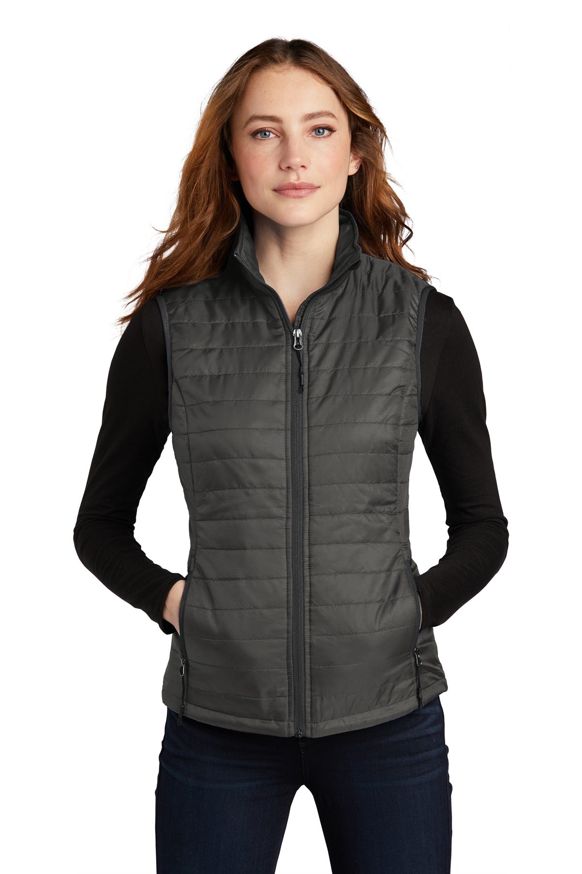 Port Authority  Women's Packable Puffy Vest L851 - EMBROIDERED