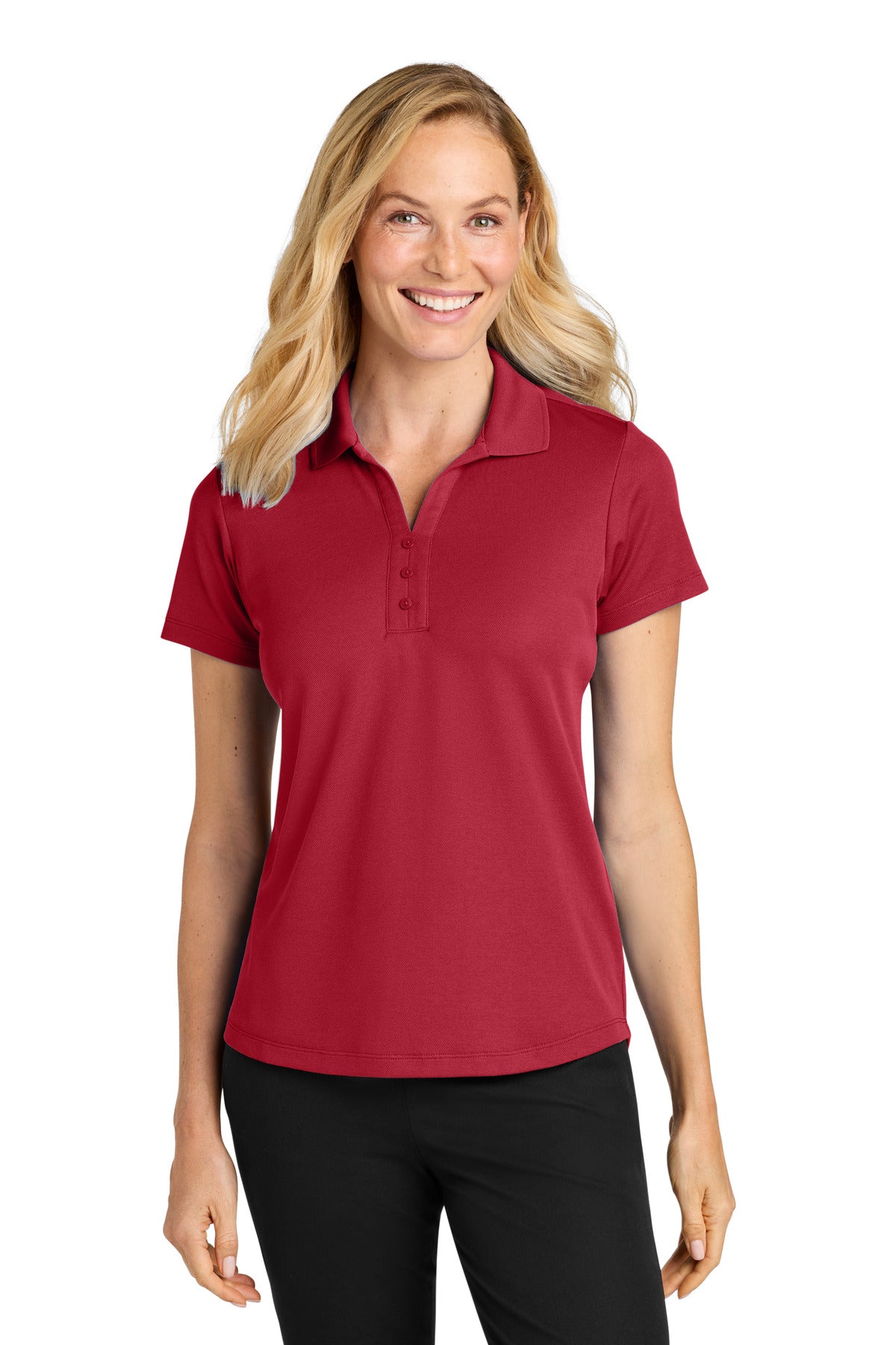 Port Authority Women's Plaited Pique Polo LK620 - EMBROIDERED