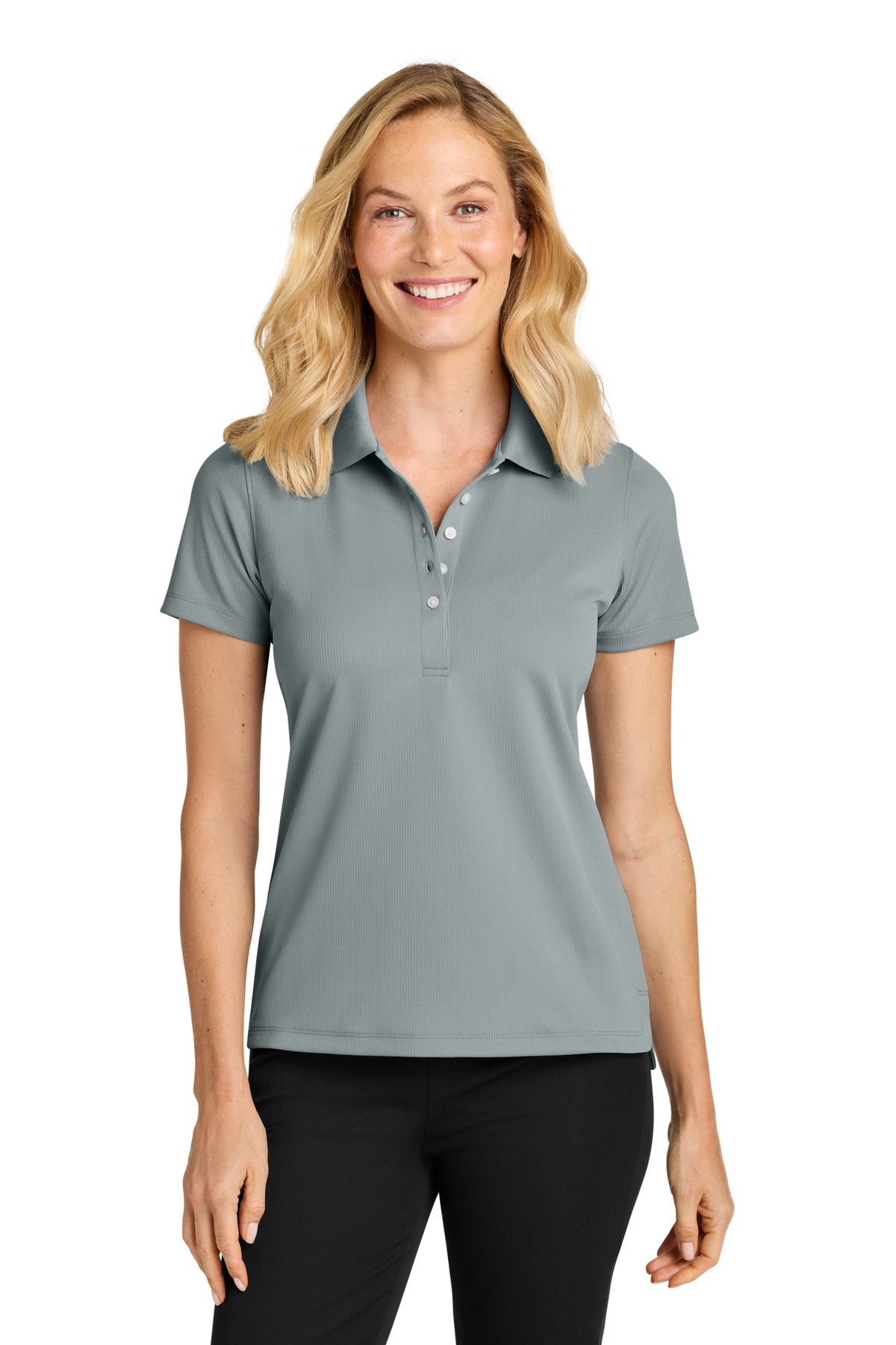 Port Authority Women's Dry Zone Stain-Release Grid Polo LK845 - EMBROIDERED