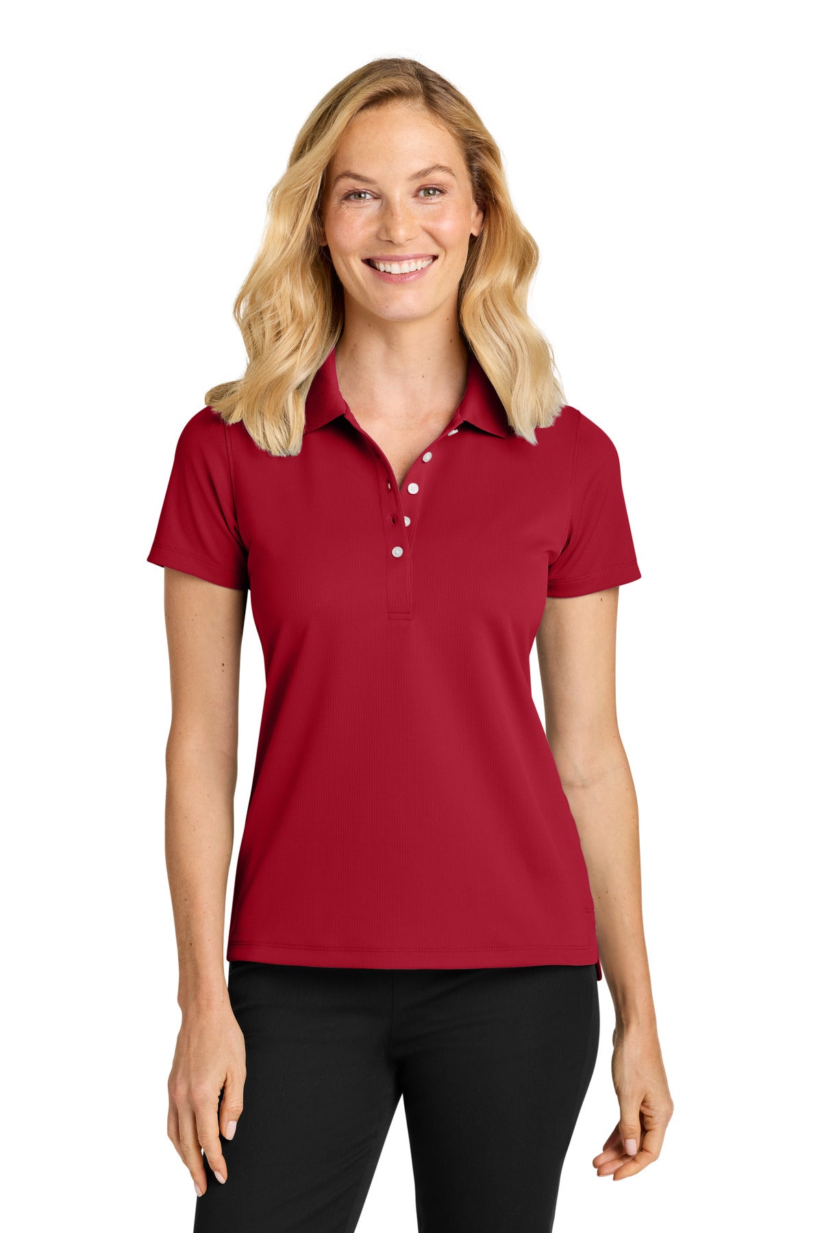 Port Authority Women's Dry Zone Stain-Release Grid Polo LK845 - EMBROIDERED