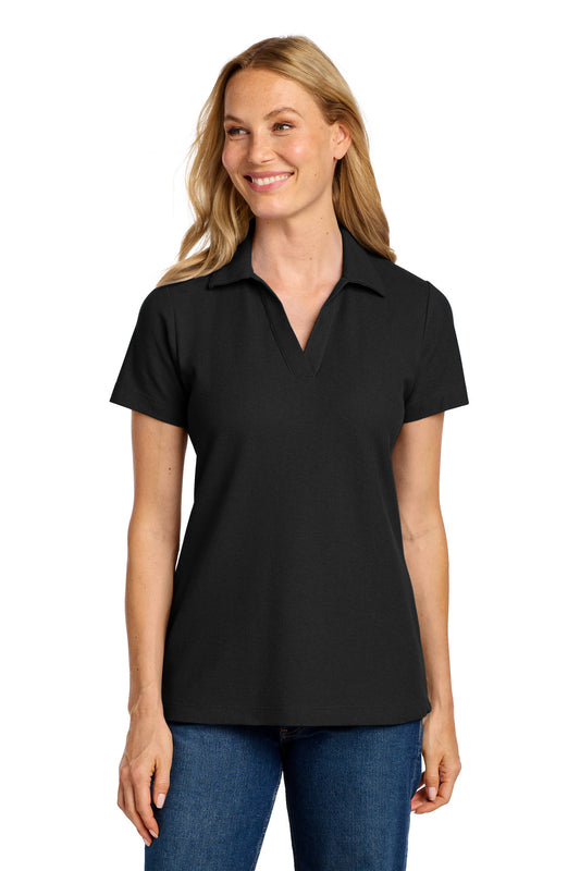 Port Authority Women's C-FREE Cotton Blend Pique Polo LK867 - EMBROIDERED