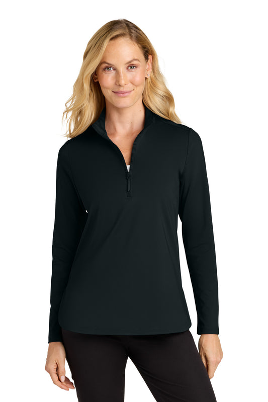 Port Authority Women's C-FREE Double Knit 1/4-Zip LK880 - EMBROIDERED