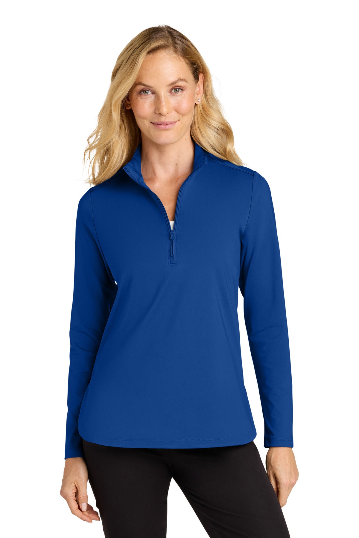 Port Authority Women's C-FREE Double Knit 1/4-Zip LK880 - EMBROIDERED