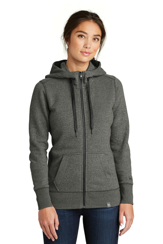 New Era  Women's French Terry Full-Zip Hoodie. LNEA502 - EMBROIDERED